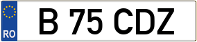 Trailer License Plate